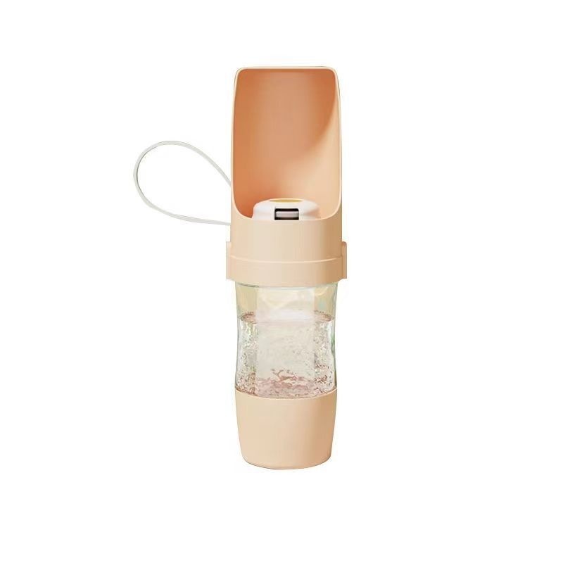 2-in-1 Travel Dog Water Bottle & Feeder for Outdoors