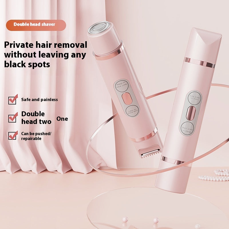 Dual-Head Electric Shaver & Epilator for Women’s and Men’s Hair Removal